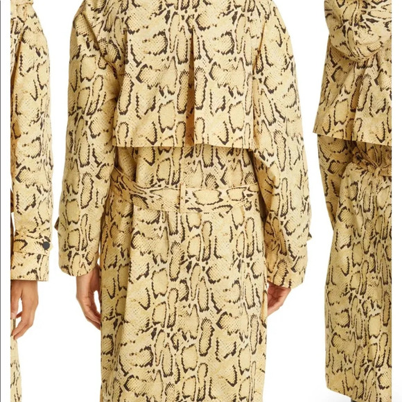 NWT FRAME PYTHON TRENCH COAT - Picture 5 of 9